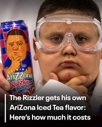 AriZona Iced Tea announced a new flavor called RizzBerry in collaboration  with internet star The Rizzler. bit.ly/4n2zVOy