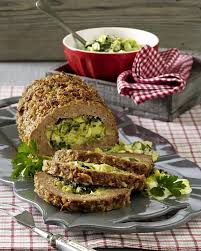 Rostzwiebel Hackbraten Mit Porreerahm Fullung Rezept Lecker Rezepte Hackbraten Rostzwiebeln