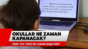 Dönem okullar ne zaman tatil olacak sorusuna ziya selçuk'tan yanıt geldi. Okullar Ne Zaman Tatile Girecek 2020 Okullarin Yaz Tatili Ne Zaman Baslayacak