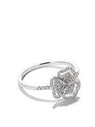 Ebay.com has been visited by 1m+ users in the past month As29 18kt White Gold Roselia Flower Line Small Diamond Ring Farfetch