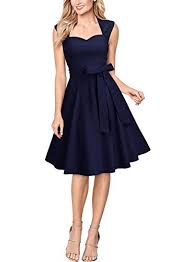 Das cocktailkleid für hochzeit eignet sich natürlich auch. á… Miusol Retro Hochzeit Cocktailkleid Rockabilly Elegant Vintage Partykleid Festlich Abendkleid