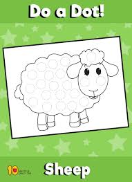 Dot Activity Animals Sheep Nursery Rhymes Preschool Crafts Nursery Rhymes Preschool Preschool Activities