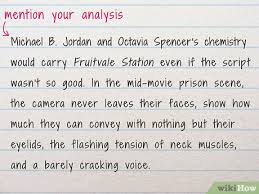 The purpose for writing a critique is to evaluate somebody's work (a book, an essay, a movie, a painting.) in order to increase the reader's understanding of it. How To Analyze A Scene In A Film With Pictures Wikihow