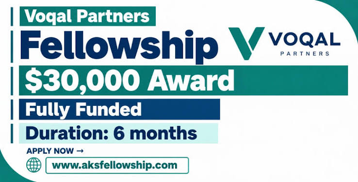 Voqal Partners Fellowship 2027: How to Apply for the $30,000 Award (Fully Funded)