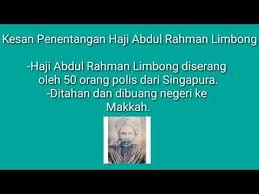Haji abdul rahman limbong was a religious scholar and a malay fighter feared by the british colonialists. Sejarah Spm Tingkatan 5 Bab 2 Nasionalisme Di Malaysia By Sejarah Channel