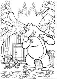 Kegiatan merwarnai gambar paling disukai oleh si kecil di masa. Gambar Masha And The Bear Untuk Mewarnai Nasi