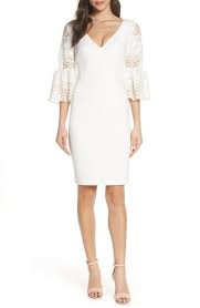 Mark James By Badgley Mischka Lace Sleeve Sheath Dress Lace Dress With Sleeves Trendy Cocktail Dresses Dresses