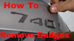 The first step is to apply the steam use hot water to remove the adhesive that keeps the badge on your vehicle. How To Remove Car Badges Emblems Youtube