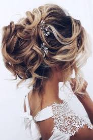 This wedding hairstyle for long hair is called waterfall braid is an interesting version of an ordinary down style. Curly Wedding Hairstyles From Playful To Chic Wedding Forward