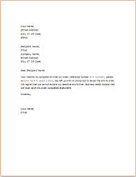 Sample cancellation letter for event to vendor insurance company. Order Cancelling Letter Word Template Word Excel Templates