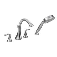 Maybe you would like to learn more about one of these? Moen T944 Eva Roman Tub Faucet Trim With Hand Shower Chrome Plumbing Online Canada