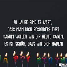Spruche Zum 20 Geburtstag Geburtstagsspruche Und Wunsche