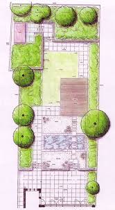 Contemporary Terraced Garden With Formal Pool Garden Design Plans Cottage Garden Design Plan Drawing