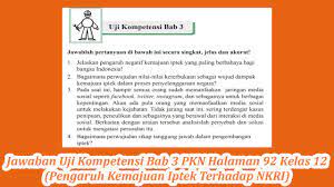 Materi geometri ruang kelas 12 kurikulum 2013 mutakhir. Jawaban Uji Kompetensi Bab 3 Pkn Halaman 92 Kelas 12 Pengaruh Kemajuan Iptek Terhadap Nkri Youtube