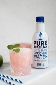 Coconut water is the clear liquid inside a young coconut used in popular cocktails like the blue on blue, absolut cilantro coco, absolut montego breeze and many other very popular in central and south america, fresh coconut water is served directly from the fruit by cracking a small hole on top. 3 Refreshing Coconut Water Drinks Ice Creams Natalie Yonan