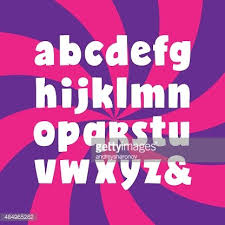 Ariel skelley / getty images an alphabet is made up of the letters of a language, arranged. Bold Alphabet Of Contrast Letters Simple Cartoon Font Clipart Image