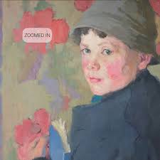 Edith Collier, Little Schoolboy of Bonmahon 1915 Fine Art Poster Moody Wall  Décor, Famous Painting, Digital Print, Art Reproduction Clr199