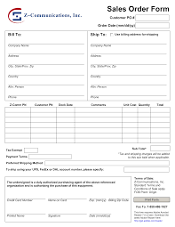 Our standard work order form is 8.5 x 11 and is for jobs that require more room to list parts and costs since this form has more room than most other forms. Sample Sales Order Form Templates At Allbusinesstemplates Com