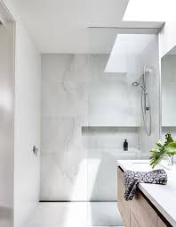 Elsternwick House Nice Bathroom Marble Look Tiles Are Fresh And Light Wood Bathroom Design Bathroom Interior Bathroom Inspiration