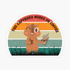 This Capybara works on coffee