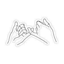 Pinky swear foundation organization logo, pinky promise transparent background png clipart. Pinky Promise Sticker By Savagedesigns In 2021 Black Stickers Bubble Stickers White Stickers