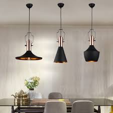 Simple Style Matte Black Finish 1 Light Hanging Light Fixture With Copper Lamp Socket 3 Designs For Choice Beautifulhalo Com