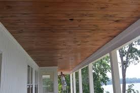 Stained Beadboard Ceiling Porch Love This Stain I Think It S Called Early Americana It S The My Blog Porch Ceiling Patio Ceiling Ideas Beadboard Ceiling