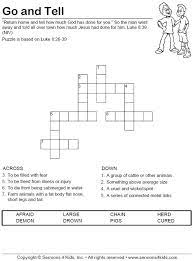 Go And Tell Crossword Kids Crossword Puzzles Crossword Childrens Sermons