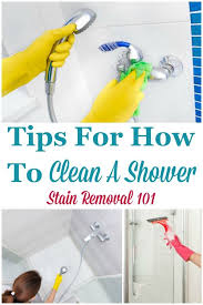 Tips For How To Clean A Shower House Cleaning Tips Shower Cleaner Cleaning Hacks