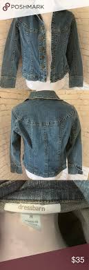 Dress Barn Blue Denim Jacket Super Cute Has Front Pockets Euc Cropped Length Dress Barn Jac Dress Barn Dresses Clothes Design Denim Jacket With Dress