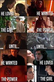 Reylo I Still Think Anakin Loved Padme He Was Just So Blinded And Confused With Despair He Lost Sight That He Ren Star Wars Star Wars Quotes Star Wars Facts