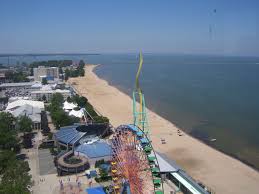 Cedar Point Sandusky Ohio The Park Is Right On The Beach And Surrounded By Water On 3 Sides Cedar Point Amusement Park Cedar Point Amusement Park Rides