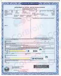 What is the title number of a car. Transferring Car Titles In Montana How To Sell A Car Fast