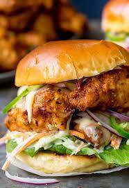 Crispy Chicken Burger With Honey Mustard Coleslaw Nicky S Kitchen Sanctuary