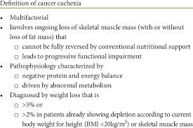 Some mutations accelerate the pace at. Definition Of Cancer Cachexia Summarised From 24 Download Table