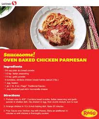 People around the uk look forward to christmas for many reasons, but one of the things we get very excited about is the thought of all the delicious food we can eat (and how much of it)! New Ragu Coupon Oven Baked Chicken Parm Recipe Enter To Win A 25 Safeway Gift Card Saucesomesavings Frugal Living Nw