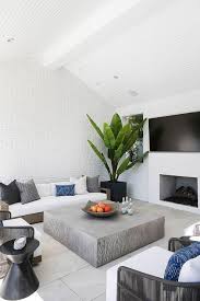 Santa monica coffee table, source: Gray Block Outdoor Coffee Table In California Room Transitional Deck Patio