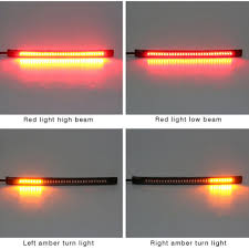 48 Led Universal Flexible Motorcycle Light Strip Tail Brake Stop Turn Sign Light Motorcycle Lights Custom Bikes Custom