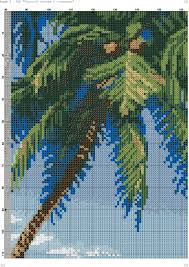 Create several of these for a lush tropical island i Tropical Beach 2 Kreuzstich Sticken Kreuze