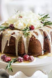 Bundt cakes are so pretty yet easy to make. Christmas Progressive Dinner Mom S Cranberry Bundt Cake Orange Glaze Holiday Desserts Christmas Food Desserts Delicious Christmas Desserts