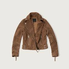 Abercrombie Fitch Genuine Suede Biker Jacket 210 Liked On Polyvore Featuring Outerwear Jackets B Women Outerwear Jacket Suede Biker Jacket Suede Biker