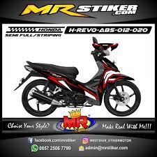 Modifikasi absolute revo mark 4. Stiker Motor Decal Honda Revo Absolute Simple Red Line Stiker Motor Premium Striping Motor Suka Suka Decal Motor Mr Stiker