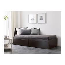 Flekke Daybed With 2 Drawers 2 Mattresses Black Brown Minnesund Firm Twin Ikea Day Bed Frame Comfortable Sofa Bed Slats