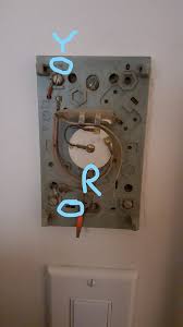 Verify that you have the correct thermostat remove the old thermostat wire the thermostat Wiring Old Thermostat With Just R And Y Wires Itectec