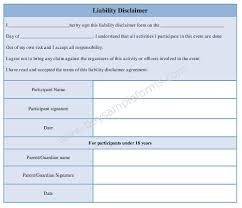 The <form> element is a container for different types of input elements, such as: Download Liability Disclaimer Form Template In Word Document Sample Forms Liability Waiver Liability Templates