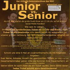 But his father senior has got so tired and doesn't want to play with a kid. Der Virtuelle Nhc Saisonabschluss Junior Vs Senior Northeimer Hc