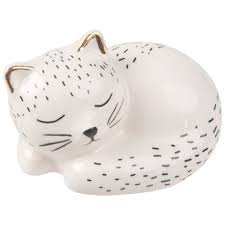 Statuette Chaton En Dolomite Blanche L6 Maisons Du Monde Maison Du Monde Mobilier De Salon Objets