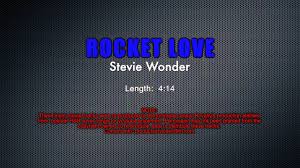 5 / 5 1 мнений. Demonstration Track 19 Rocket Love Stevie Wonder Youtube