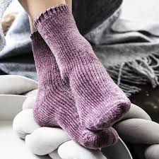 They are designed for extra warmth, come with fun designs, prevent slipping, and excellently complement most casual home wear. Chenille Knitted Fuzzy House Socks By Studio Hop Notonthehighstreet Com