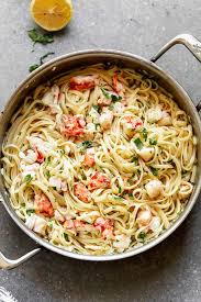 Lobster Scampi With Linguine Cooking For Keeps Recipe Lobster Recipes Tail Lobster Scampi Recipe How To Cook Lobster